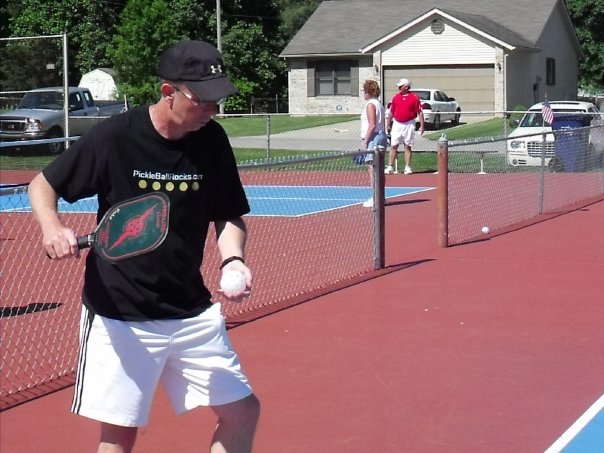 Rocket With His Pro-Lite Classic Pickleball Paddle